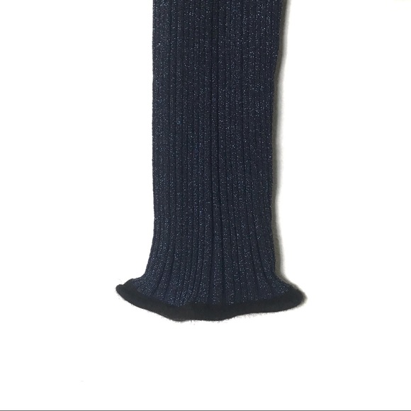 Parker Hillary Sparkly Green Blue Fuzzy Sweater - Picture 9 of 15